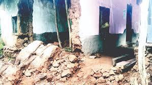 ಮಳೆಯಿಂದ ಮನೆ ಗೋಡೆ ಕುಸಿದು ಮಹಿಳೆ ಸಾವು!!