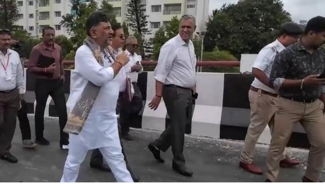 ಬೆಂಗಳೂರು ಸಂಚಾರ ದಟ್ಟಣೆಗೆ ತಲೆ ಎತ್ತಲಿದೆ ಹೆಬ್ಬಾಳ ಫ್ಲೈಓವರ್‌ ರ್ಯಾಂಪ್‌..ನಿರ್ಮಾಣ ಕಾರ್ಯ ಪರಿಶೀಲಿಸಿದ ಡಿಸಿಎಂ!