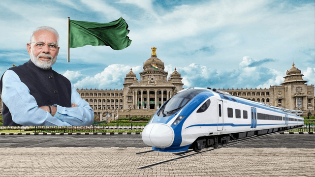 Prime Minister Modi Flags Off Vande Bharat Train from Bengaluru to Belagavi