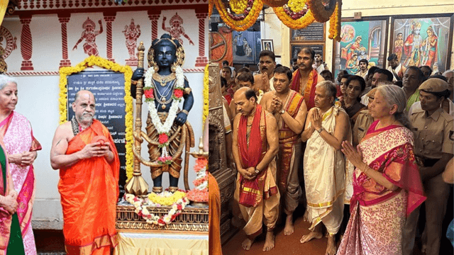 Sudha Murty and Nirmala Sitharaman Participate in Sacred Rituals at Udupi Sri Krishna Matha..!