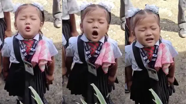  Heartwarming Viral Video: Little Girl Sings ‘Jana Gana Mana’ with Eyes Closed..!