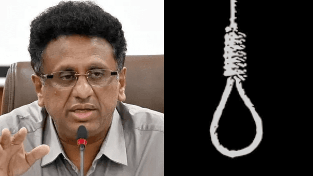 ಉನ್ನತ ಶಿಕ್ಷಣ ಸಚಿವ ಎಂ.ಸಿ ಸುಧಾಕರ್ ಹೆಸರು ಬರೆದಿಟ್ಟು: ಗ್ರಾಮ ಪಂಚಾಯ್ತಿ ಚೀಫ್‌ ಅಕೌಟೆಂಟ್‌ ಚಾಲಕ ಆತ್ಮಹತ್ಯೆ