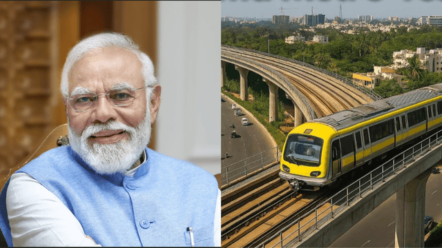 ಬೆಂಗಳೂರು ಮೆಟ್ರೋ ಹಳದಿ ಮಾರ್ಗಕ್ಕೆ ಇಂದು ಚಾಲನೆ ನೀಡಿದ ಪ್ರಧಾನಿ ನರೇಂದ್ರ ಮೋದಿ ಹಳದಿ ಮೆಟ್ರೋ  ಕಾರ್ಯಾಚರಣೆಯನ್ನು ಉದ್ಘಾಟಿಸಲಿದ್ದಾರೆ