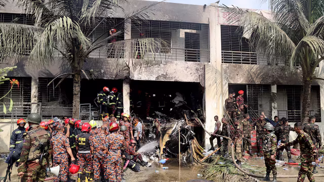 Chinese-Made Fighter Jet Crashes into School in Bangladesh; 19 Dead, Over 70 Injured