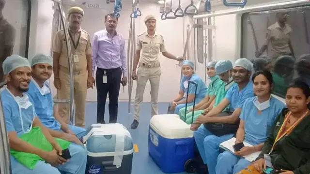 Historic First: Namma Metro Successfully Transports Donated Liver for Transplant.!